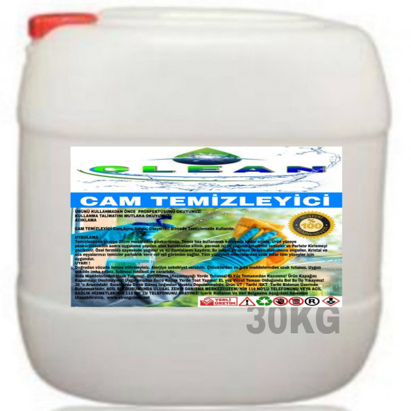 CAM TEMİZLEYİCİ 30KG