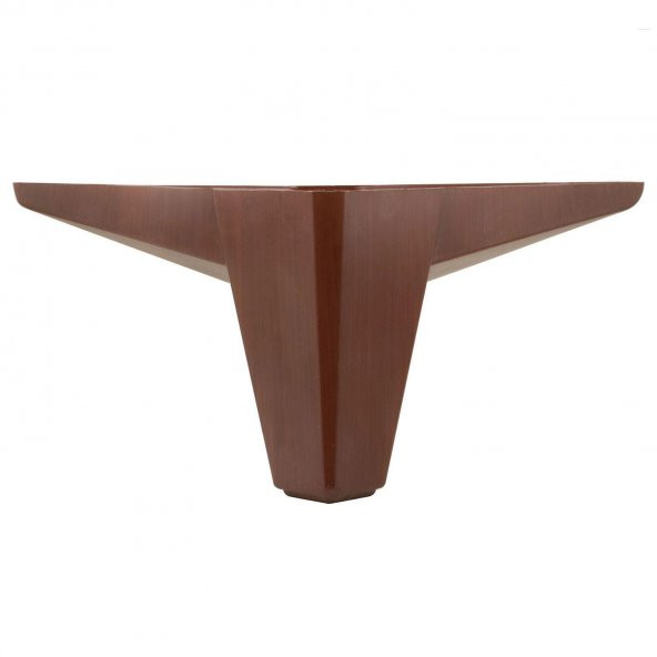 Lüks Mobilya Kanepe Sehpa Puf Koltuk Ayağı 10 cm Kahverengi Ahşap Desenli Baza Ayak ürün görseli