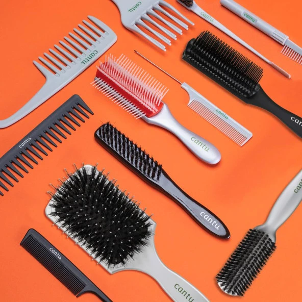 Cantu  Uzun Kıllı Pürüzsüz Görünüm Sağlayan Saç Fırçası - Resim 6