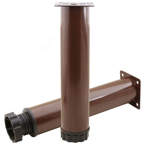 Mobilya Kanepe Baza Koltuk Metal Destek Ayağı Ayarlanabilir Kahverengi Ayak 20 cm ürün görseli