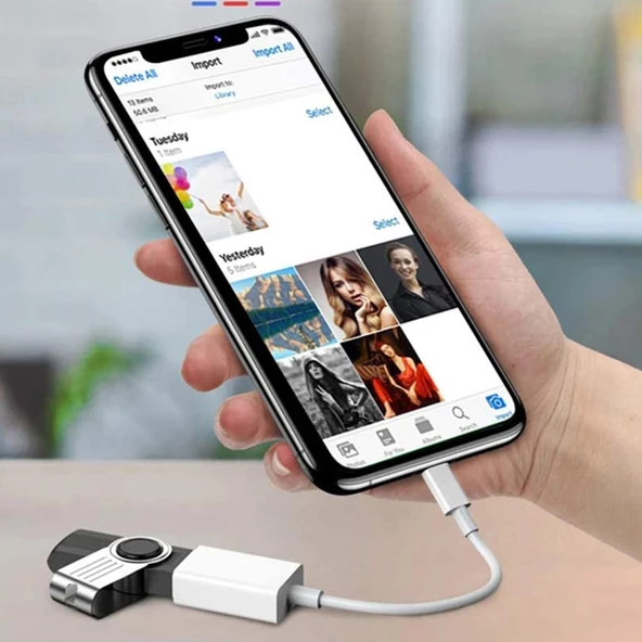 Lightning USB Kamera Adaptörü otg kablosu iphone otg kablosu - 3
