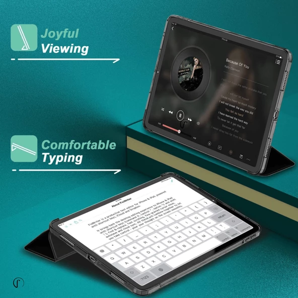 iPad 10.9 inç 10.Nesil Fuchsia Smart Cover  Akıllı Tablet Kılıfı - Resim 5