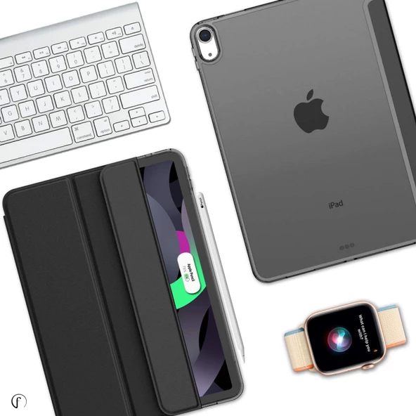 iPad 10.9 inç 10.Nesil Fuchsia Smart Cover  Akıllı Tablet Kılıfı - Resim 6