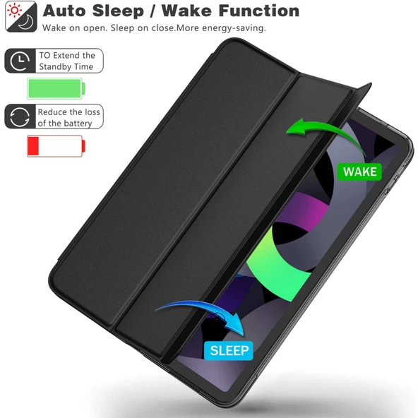 iPad 10.9 inç 10.Nesil Fuchsia Smart Cover  Akıllı Tablet Kılıfı - Resim 3