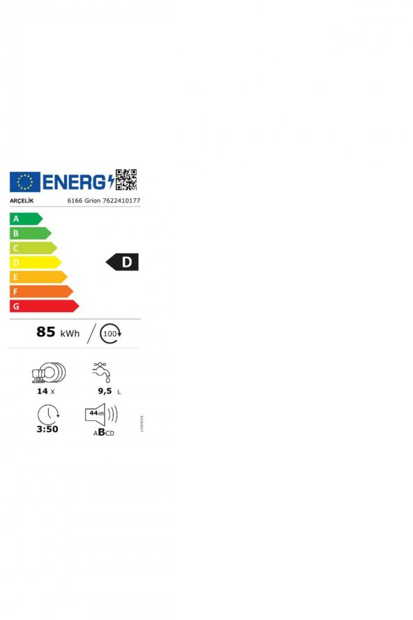 Arçelik 6166 Grion Bulaşık Makinesi - 5