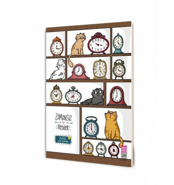 Thinkbook Kedi Kitaplık Zamansız Ajanda 15x215