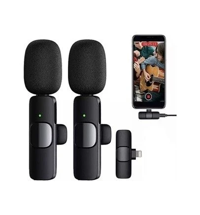 Daytona K9-L2 Kablosuz lightning 2'li yaka mikrofonu - Resim 1