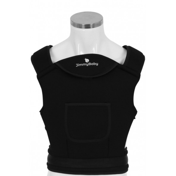 Jimmy Baby Fairy Bel Destekli Yenidoğan Bebek Kanguru Taşıma Siyah - 3