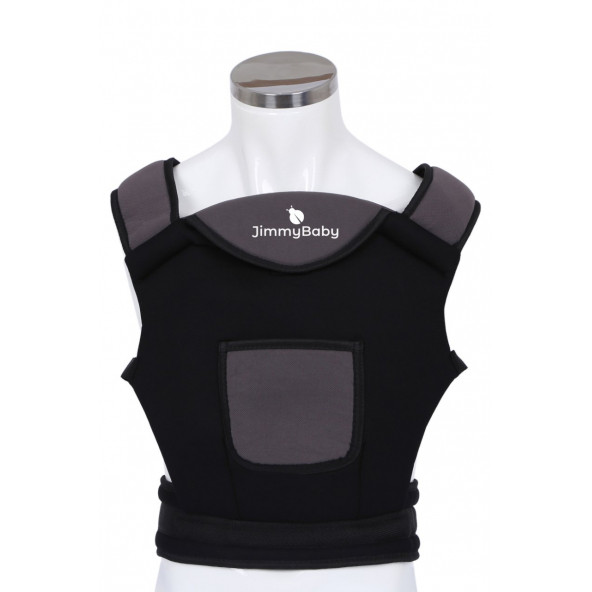 Jimmy Baby Fairy Bel Destekli Yenidoğan Bebek Kanguru Taşıma Siyah - 4