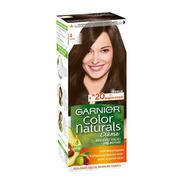 Garnıer Color Naturals Krem Saç Boyası   4 Kahve