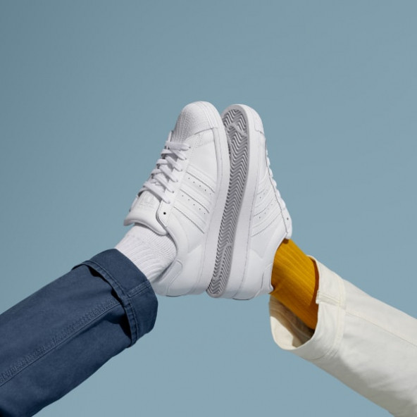 Adidas Süper Star White Erkek Spor Ayakkabı - 11
