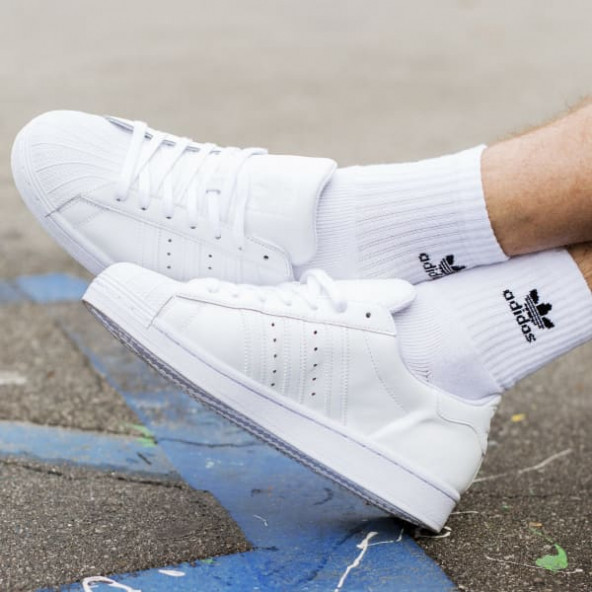 Adidas Süper Star White Erkek Spor Ayakkabı - 12