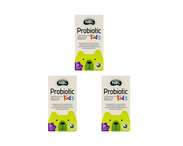 Nbl Probiotic Kids 30 Çiğneme Tableti-3 ADET-SKT:04/2027 - 1