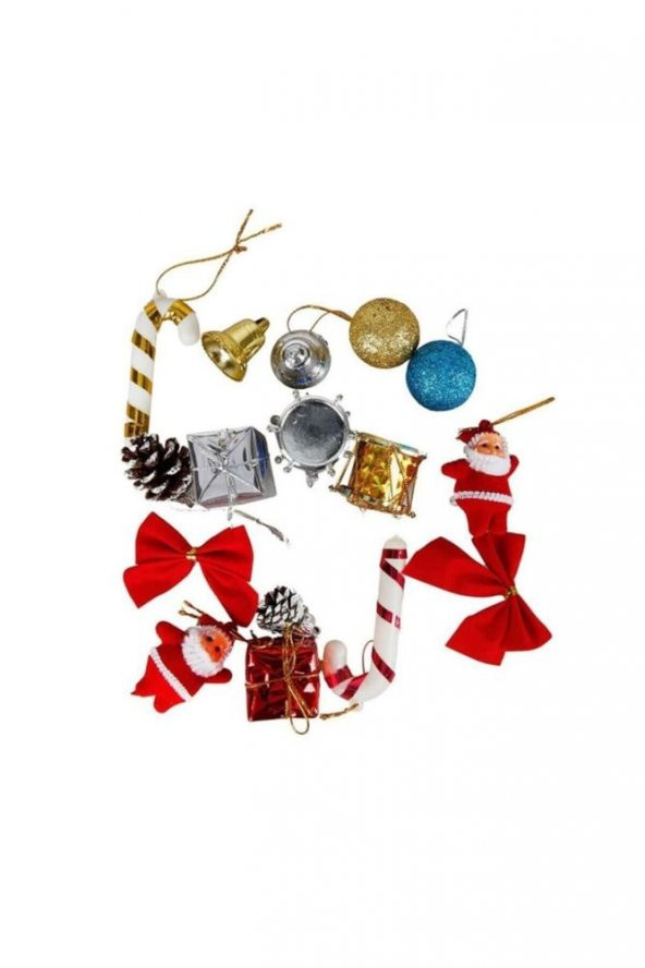 Leva 16 Parça Karışık Yılbaşı Ağacı Süsü - 2