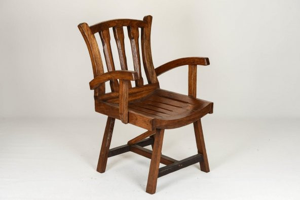 El İşlemeli Orjinal Tik ( Teak ) Ağacı Sandalye 90 Cm - 1