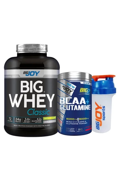 Big Joy Big Whey Classic Whey Protein 2376 Gr - Big2 BCAA+Glutamine 600 Gr +2 Hediye