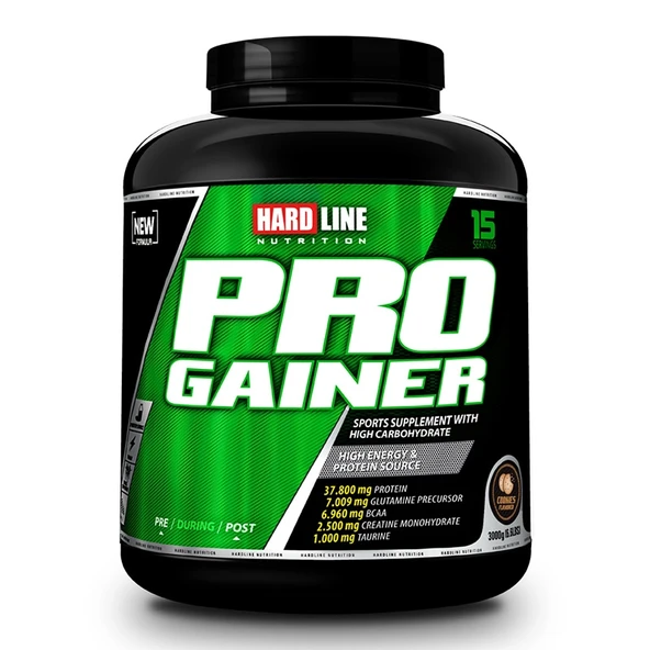 Hardline Progainer 3000 Gr Gainer Karbonhidrat Kurabiye Aromalı +Shaker