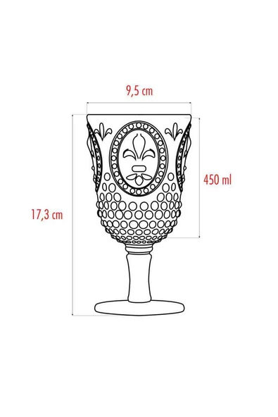 Akrilik Mürdüm Tekli Kadeh & Su Meşrubat Kahve Yanı Bardağı 450 ml ( Cam Değildir ) - 2