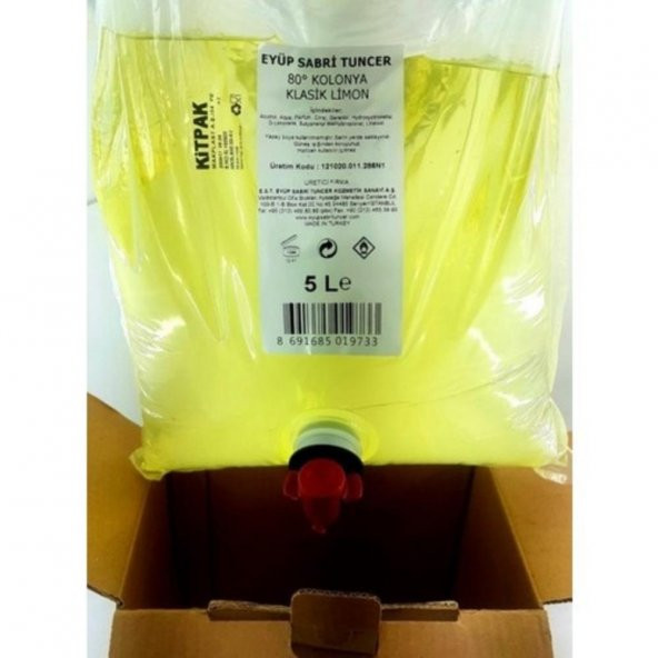 Eyüp Sabri Tuncer Klasik Limon Kolonyası 5 Litre Bag in Box - 4