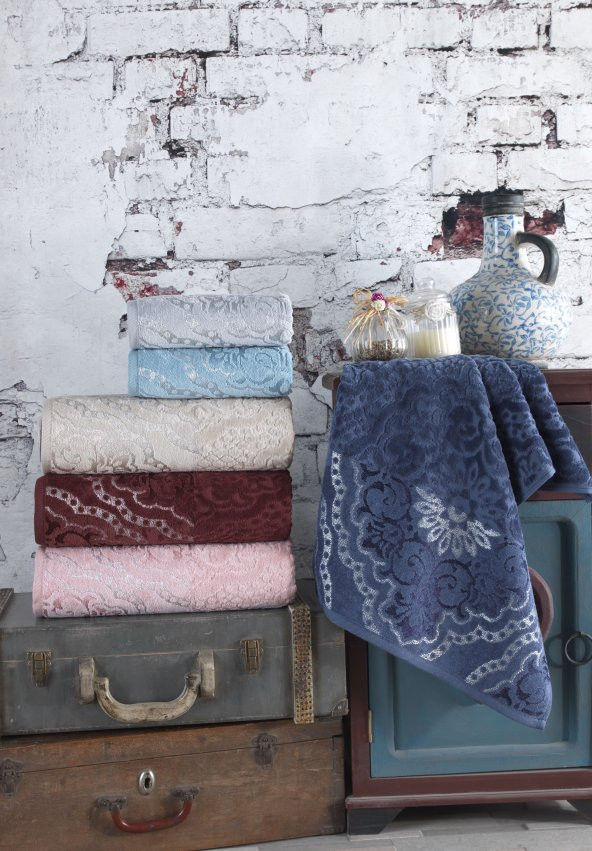 Cotton Kadife QUEEN  70x140 6 lı Banyo Havlusu Seti