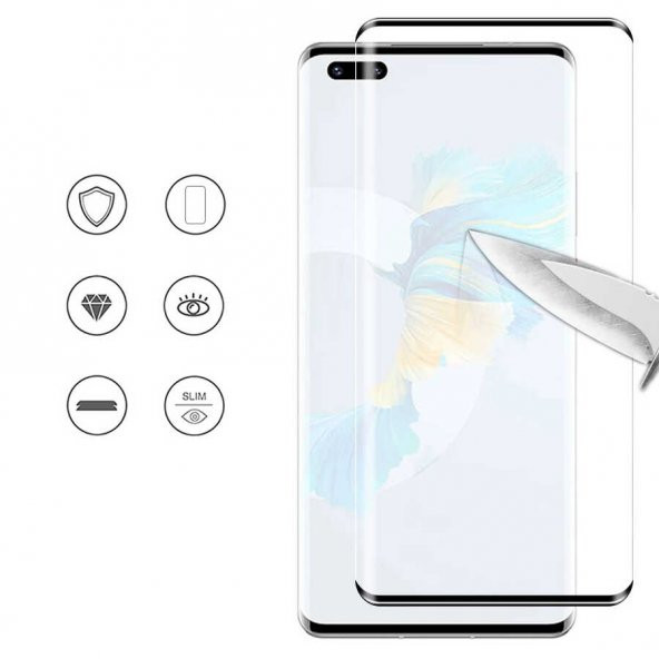 Huawei Mate 40 Pro Zore Süper Pet Ekran Koruyucu Jelatin - 8