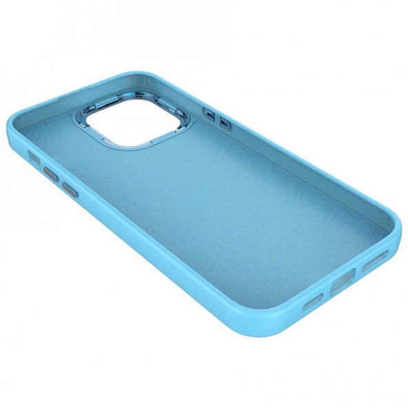 Apple iPhone 12 Pro Kılıf Metal Çerçeve ve Buton Tasarımlı Silikon Zore Luna Kapak - 8