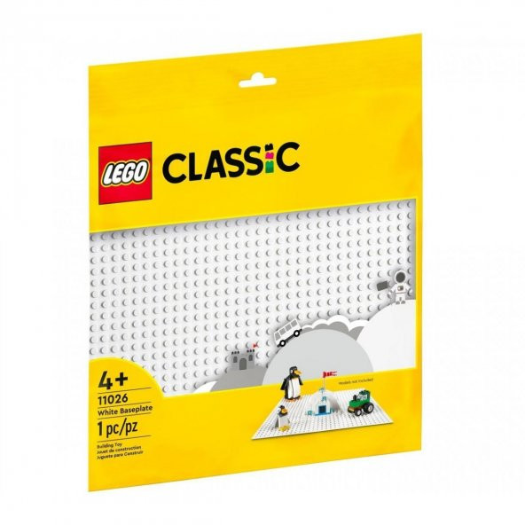 11026 Lego Classic Beyaz Taban, 1 parça +4 yaş - 1