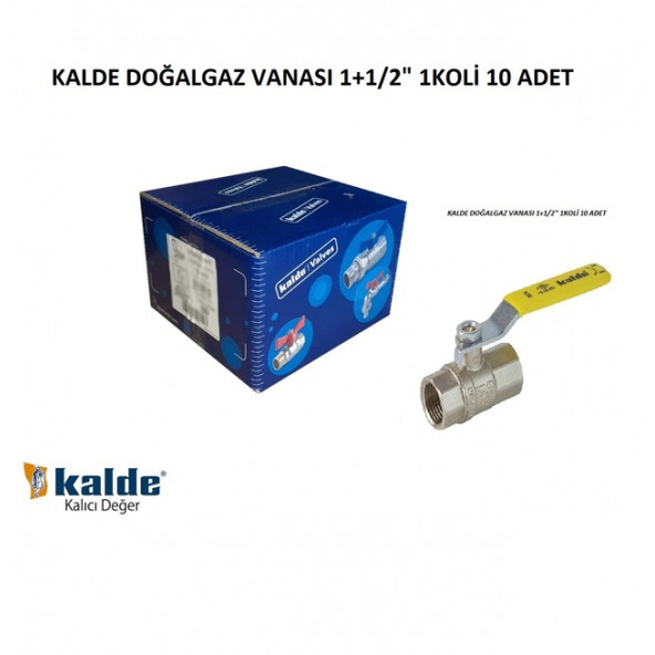 KALDE 10 adet 1/2 Küresel Doğalgaz Gaz Vanası