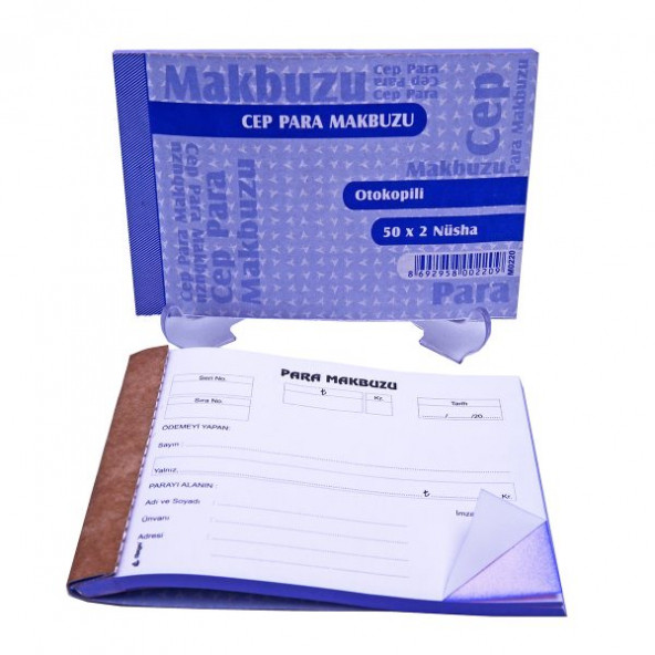 Cep Para Makbuzu Otokopili 50x2 Nüsha 12 li paket - 1