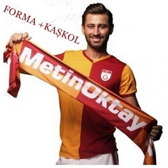 Galatasaray Orijinal Metin Oktay Tshirt + Kaşkol İkili Takım - 1