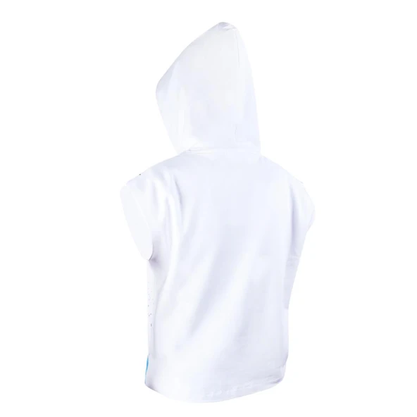 Anemoss Çipura Kolsuz Kapişonlu Beyaz Kadın Sweatshirt - 2