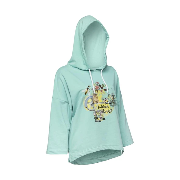 Biggdesign Nature Pedaldaki Bahçe Kadın Sweatshirt - 2