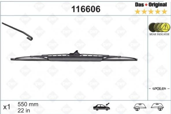 SİLECEK SÜPÜRGESİ 206+ 550MM - 2