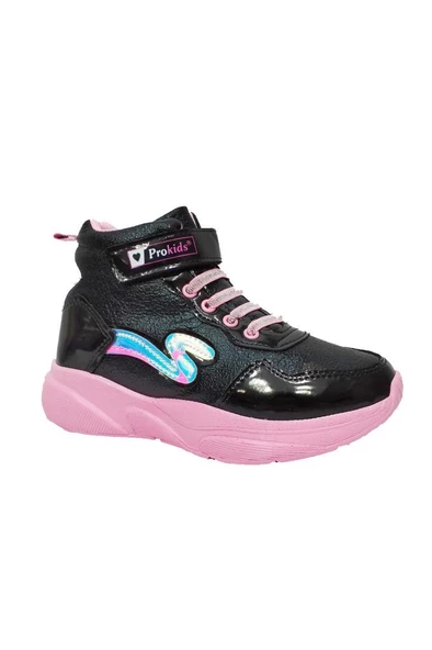 Pro Kids 2206-F Parlak Deri Kız Çocuk Sneakers Bot