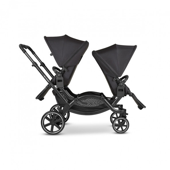 ABC Design Zoom Ink İkiz Bebek Arabası Black - 7