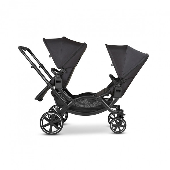 ABC Design Zoom Ink İkiz Bebek Arabası Black - 9