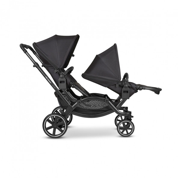 ABC Design Zoom Ink Travel Sistem İkiz Bebek Arabası Black - Resim 7