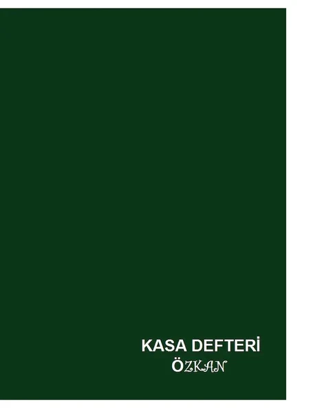 Özkan Kasa Defteri 160 Yaprak Koyu Yeşil 20 X 28 Cm ürün görseli 1