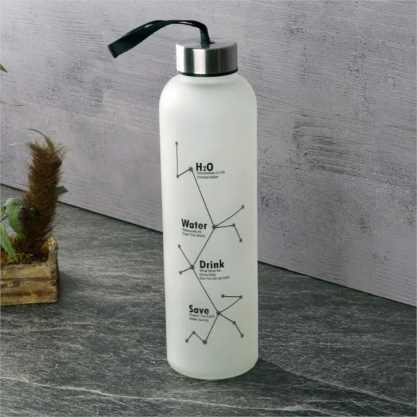 Tohana H2o Buzlu Cam Matara 600 Ml H2O88666-B