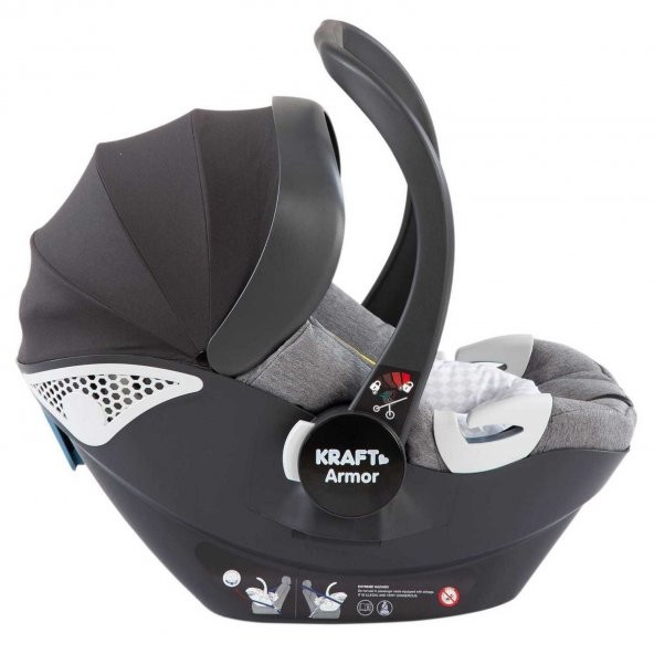 Kraft Pro Fit Plus Travel Sistem Bebek Arabası Grey - 7