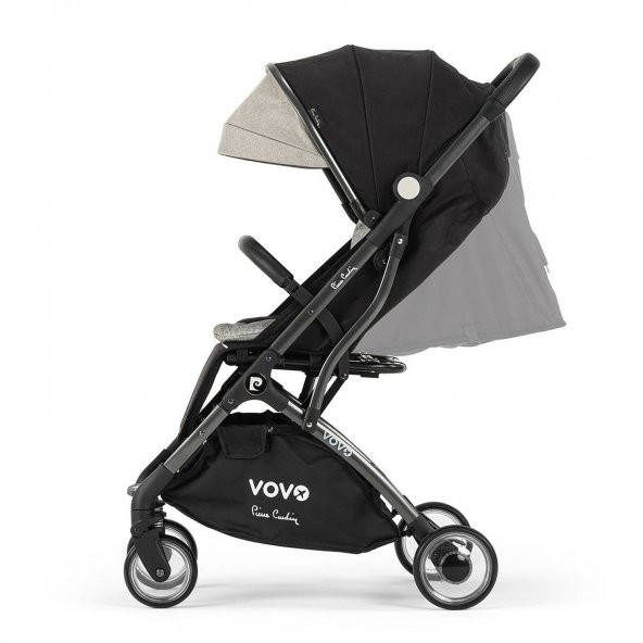 Pierre Cardin Vovo Siyah Kabin Tipi Bebek Arabası - 4