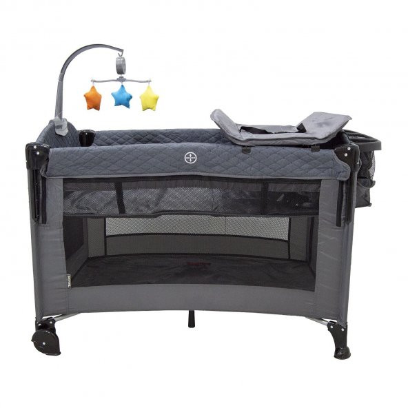 BabyHope Royal Oyun Parkı 70x110 Cm BH-1080 Koyu Gri - 2