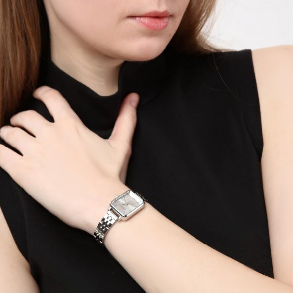 Luna Full Gümüş Kordon Kadın Kol Saati - Resim 2