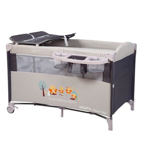 Kraft Near Me Anne Yanı Oyun Parkı 70x120 Grey - 2