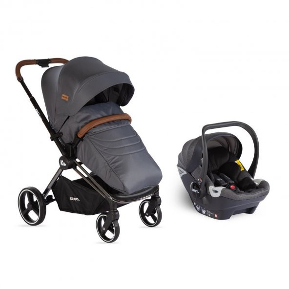 Kraft Cheer Travel Sistem Bebek Arabası Dark Grey - 2