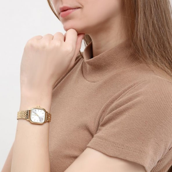 Melian Gümüş Kadran Gold Kordon Kadın Kol Saati - 2