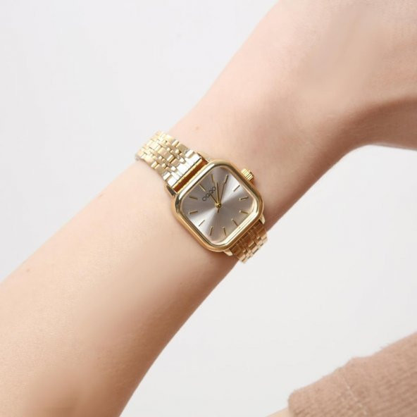 Melian Gümüş Kadran Gold Kordon Kadın Kol Saati - 3