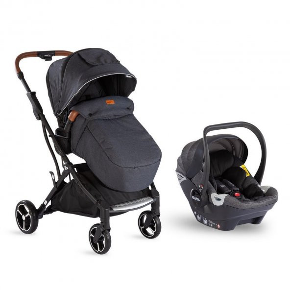 Kraft Lima WB Travel Sistem Bebek Arabası Dark Grey - 2