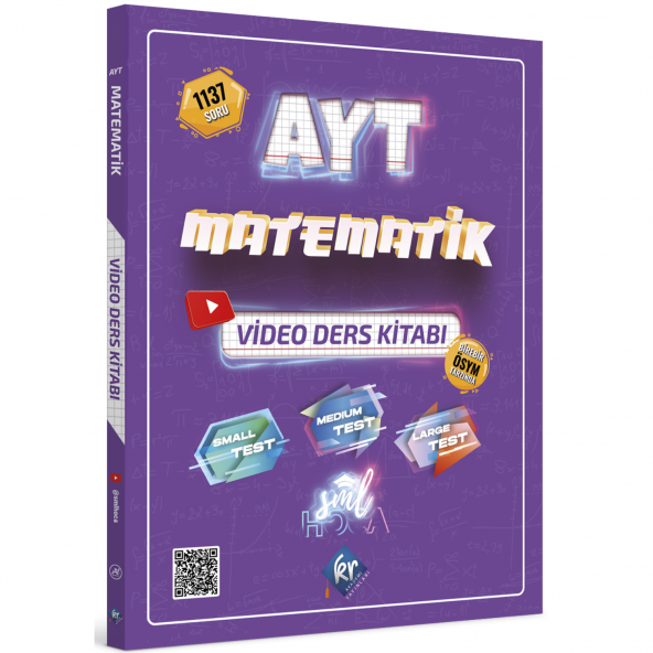 SML Hoca AYT Matematik Video Ders Kitabı KR Akademi Yayınları