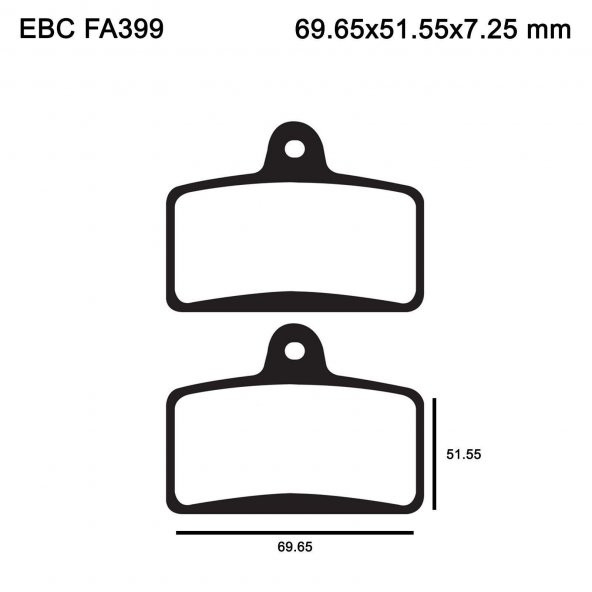 Ebc Fa399 2011-2020 Aprilia RS4 125 4T Ön Fren Balatası AJP Kaliper - 3